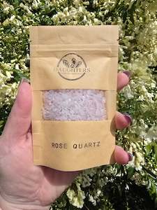Rose Quartz Crystal Chip 100 gms Bag