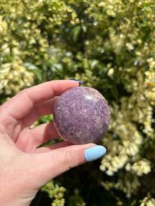 Lepidolite Palm Stone C