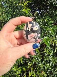 Palmstones: Rhodonite Palm Stone C