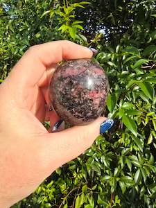 Rhodonite Palm Stone B