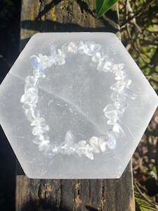 Chip Bracelets: Opalite Crystal Chip Bracelet