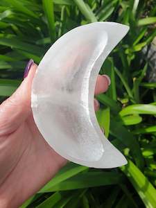 Bowls: Selenite Charging Moon Bowl Small