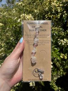 Rose Quartz & Clear Quartz | Guardian Angel Sun Catcher