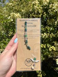 Suncatchers 1: Green Aventurine & Malachite | Guardian Angel Sun Catcher
