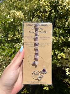 Suncatchers 1: Amethyst & Rose Quartz | Guardian Angel Sun Catcher