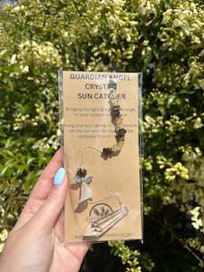 Tigers Eye & Citrine | Guardian Angel Point Sun Catcher