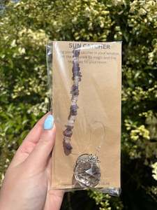 Amethyst & Rose Quartz | Sphere Sun Catcher