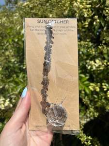 Points Spheres: Smoky Quartz | Sphere Sun Catcher