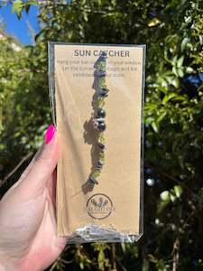 Peridot & Hematite | Point Sun Catcher