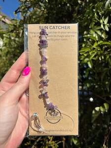 Amethyst & Rose Quartz | Moon Sun Catcher