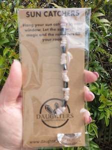 Suns Moons: Kunzite & Hematite | Moon Sun Catcher