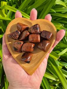 Mahogany Obsidian Tumbled Stones 10 Pack Valued at $40
