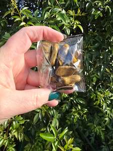 Tigers Eye Tumbled Stones 10 Pack Valued at $30