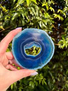 Slabs Slices: Agate Slice | Medium Blue B