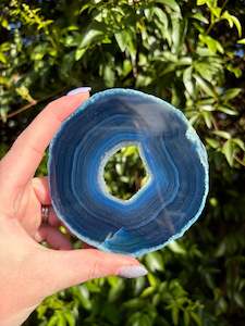 Slabs Slices: Agate Slice | Medium Blue A
