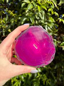 Agate Slice | Medium Pink A