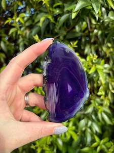 Slabs Slices: Agate Slice | Purple A