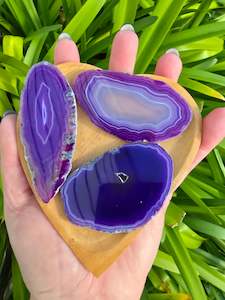 Slabs Slices: Agate Slice | Purple Medium