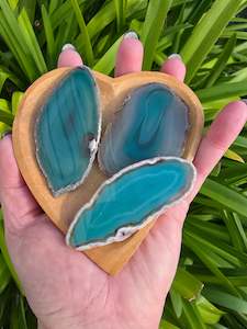 Slabs Slices: Agate Slice | Green Medium