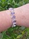 Amethyst | Rose Cut Sterling Silver Adjustable Bracelet B