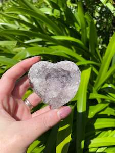 Amethyst: Amethyst Druze Heart C
