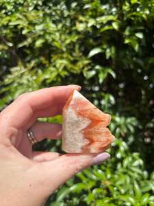 Rainbow Calcite Cluster Point E