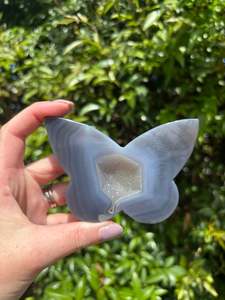 Crystals: Druzy Agate Butterfly Piece B