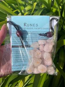 Rose Quartz Runes Set