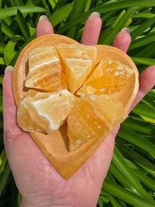 Orange Calcite Rough Piece Small