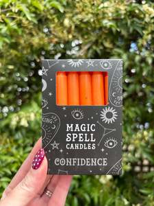 Incense Sage Other: Orange CONFIDENCE Magic Spell Candles x12