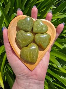 Hearts: Green Opal Small Heart