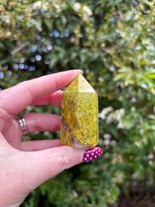 Points Towers: Green Opal Polished Point B