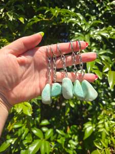 Keyrings: Amazonite Tumbled Stone Keyring