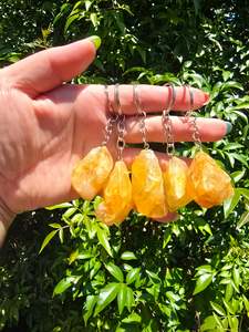 Golden Healer Quartz Keyring