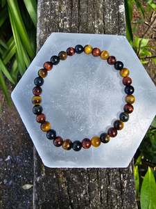 Tigers Eye Mixed | Small Round Bead Bracelet