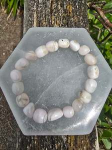 Pink Mangano Calcite | Nugget Bead Bracelet