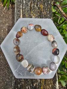Crazy Lace Agate | Nugget Bead Bracelet