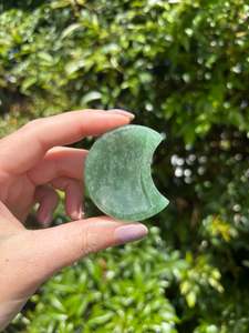 Bowls: Green Aventurine Mini Moon Dish E