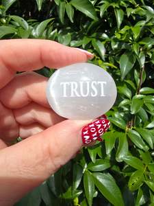 Palmstones: Selenite Mini Palm Stone | TRUST