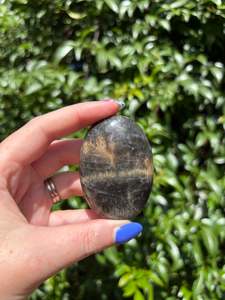 Black Moonstone Palm Stone C