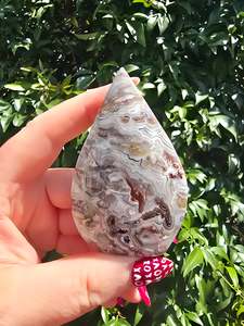 Flat Bases Freeforms: Crazy Lace Agate Flame D