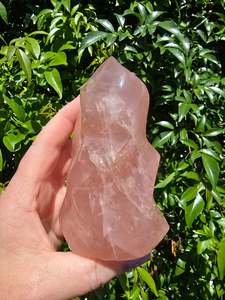 Flat Bases Freeforms: Rose Quartz Large Flame D
