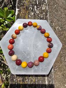 Mookaite Jasper | Round Bead Bracelet