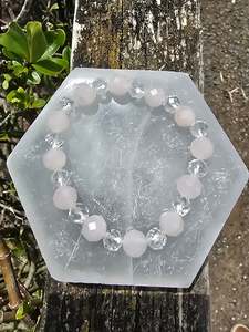 Rose Quartz | Faceted Bead Bracelet