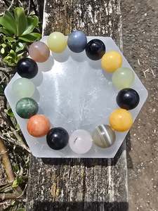 Jewellery: Mixed Crystal | Large Round Bead Bracelet