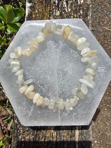 Moonstone Crystal Chip Bracelet