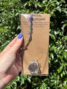 Suncatchers 1: Amethyst, Strawberry Quartz & Peridot | Sphere Sun Catcher