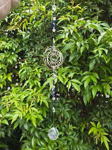 Points Spheres: Black Obsidian | XLarge Sphere Sun Catcher