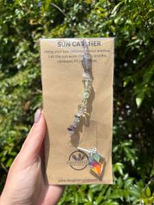 Tear Drops Diamonds: Rainbow Fluorite | Diamond Sun Catcher