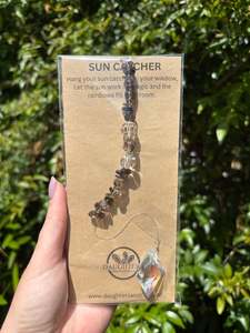 Tear Drops Diamonds: Smoky Quartz | Diamond Sun Catcher